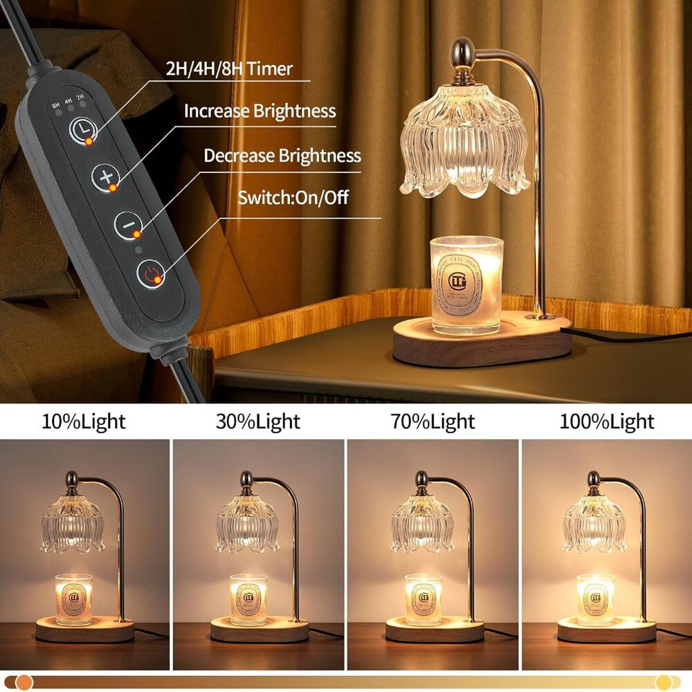 Candle Warmer Lamp With Timer And Dimmer,Electric… - image 4